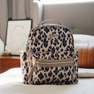 Itzy Ritzy Leopard Print Backpack Mini